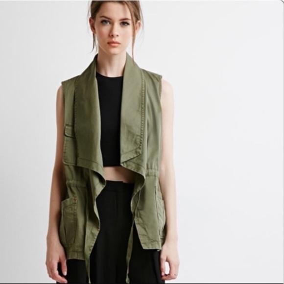 Max Jeans Jackets & Blazers - Max Jeans Green Army Vest